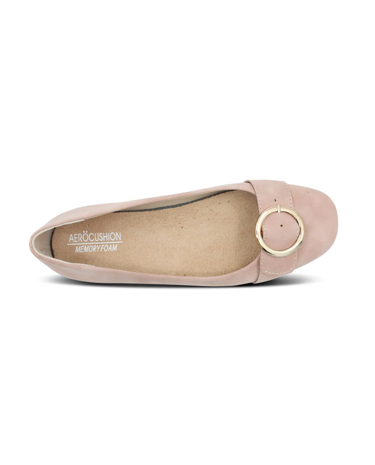 Aerocushion Buckle Slip-On Ballet Flat