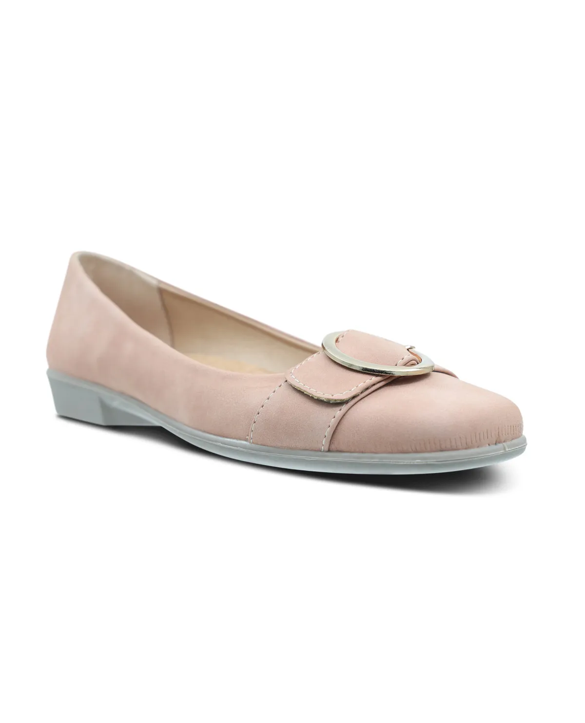 Aerocushion Buckle Slip-On Ballet Flat