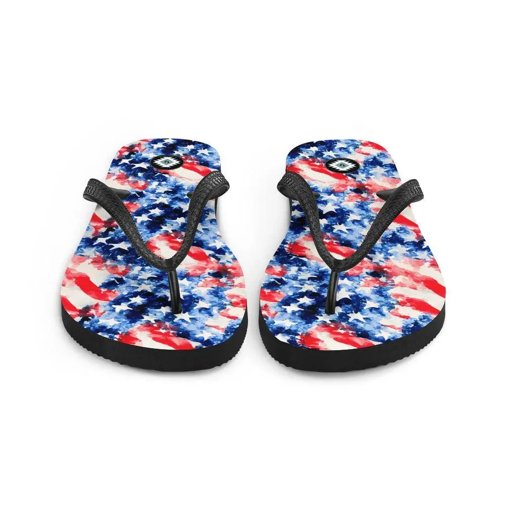 American Flag Flip Flops