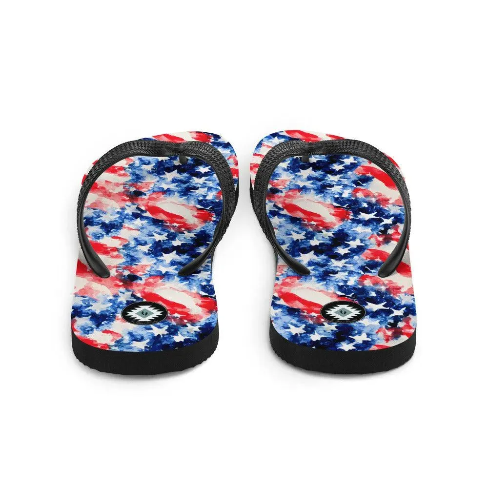 American Flag Flip Flops