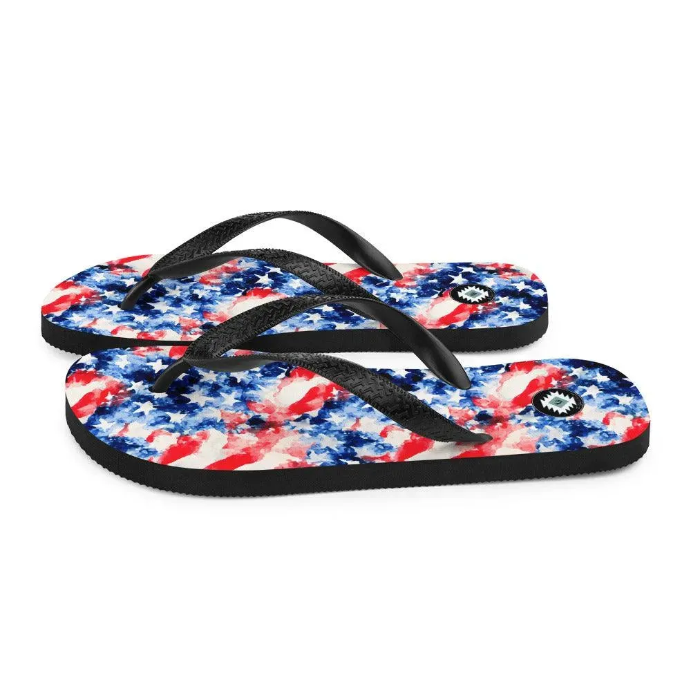 American Flag Flip Flops