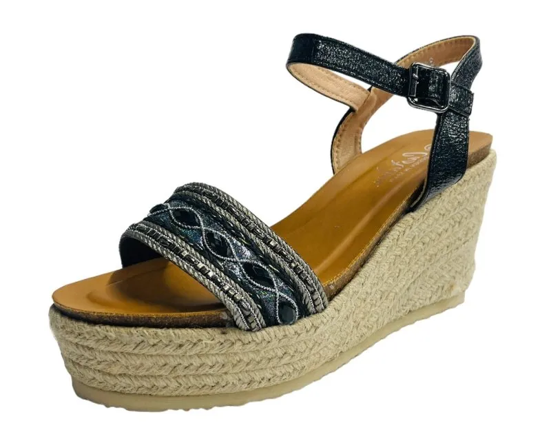 Ankle Strap Espadrilles Wedge Platform Sandals