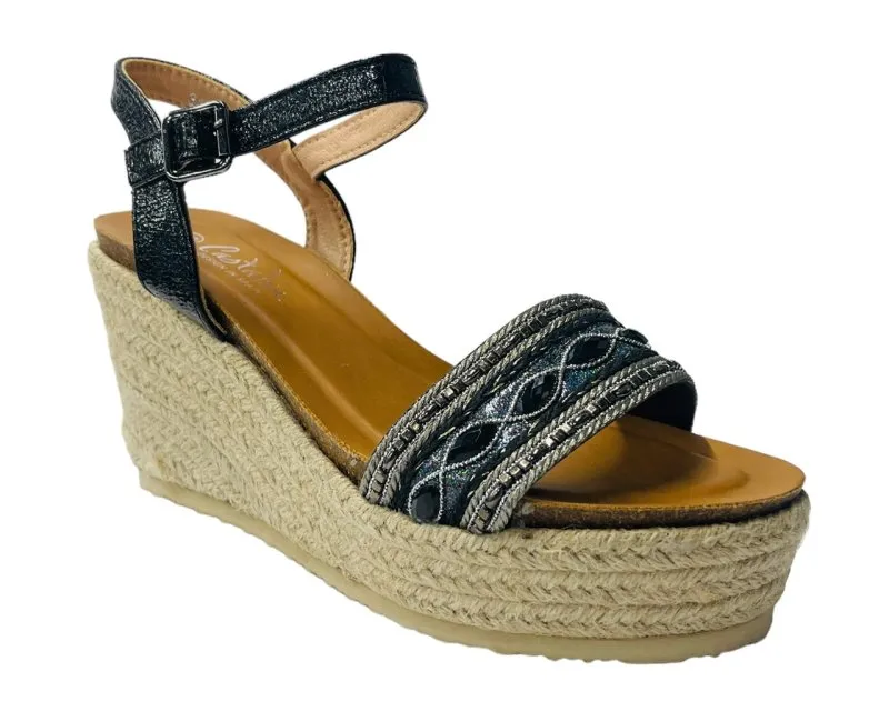 Ankle Strap Espadrilles Wedge Platform Sandals