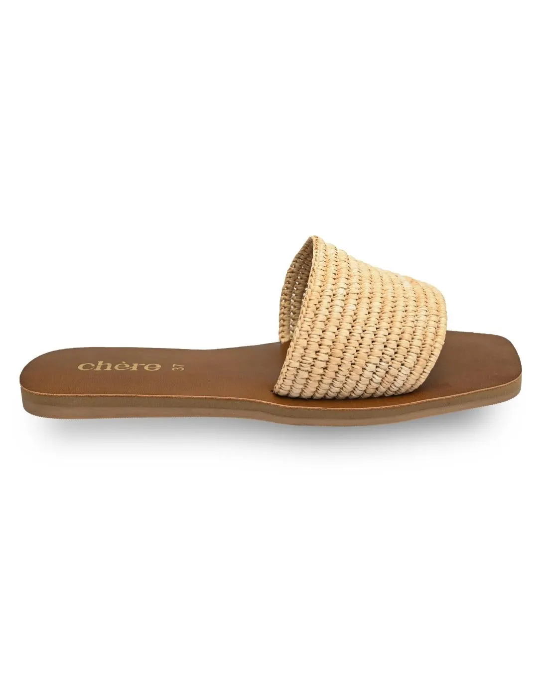 Brown Jute Slip-On Flats for Women