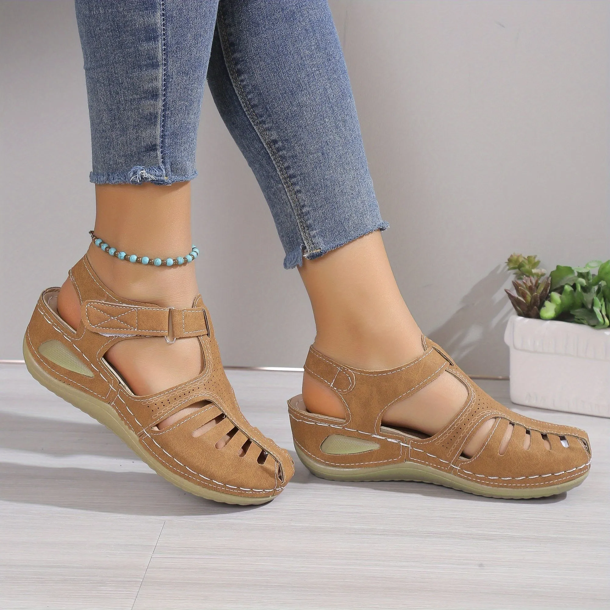 Caitlyn™ Ankle Straps Wedge Sandals