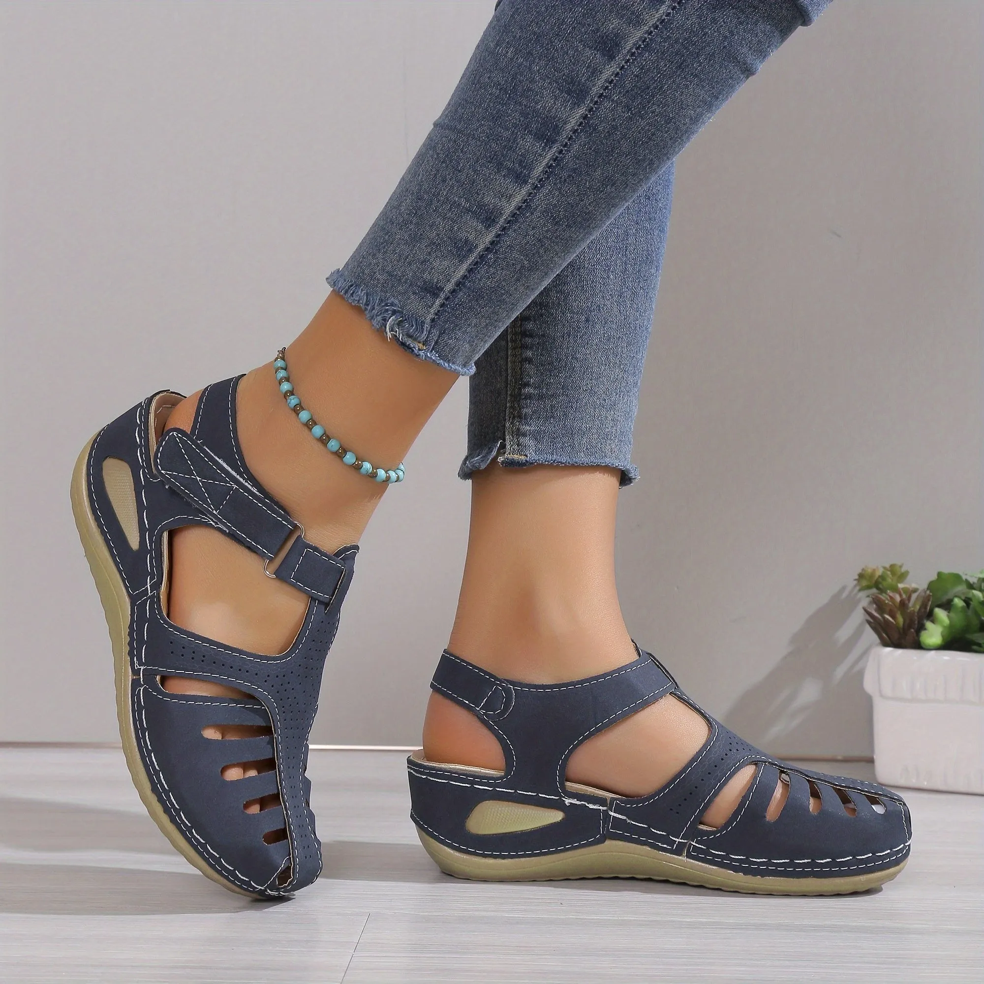 Caitlyn™ Ankle Straps Wedge Sandals