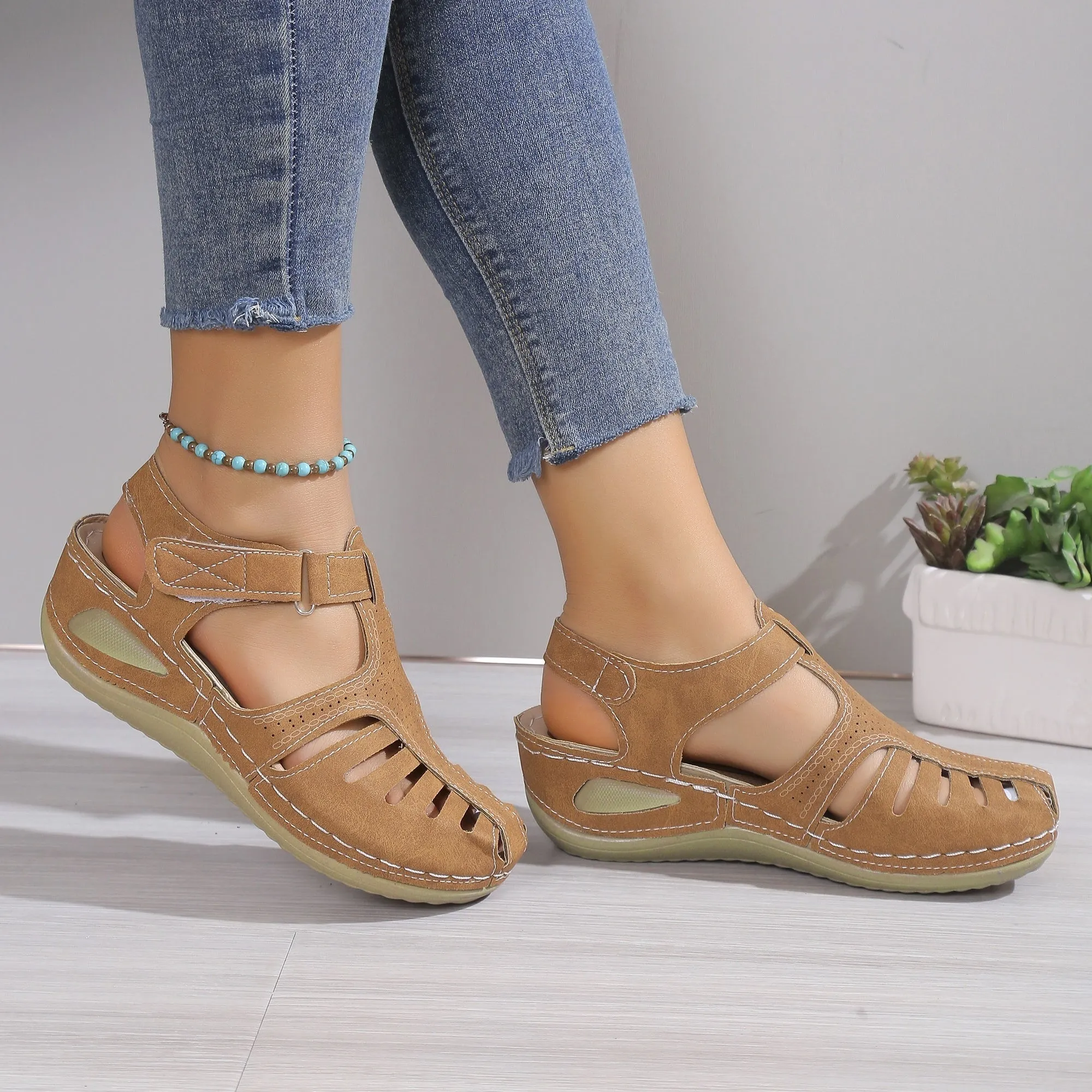 Caitlyn™ Ankle Straps Wedge Sandals