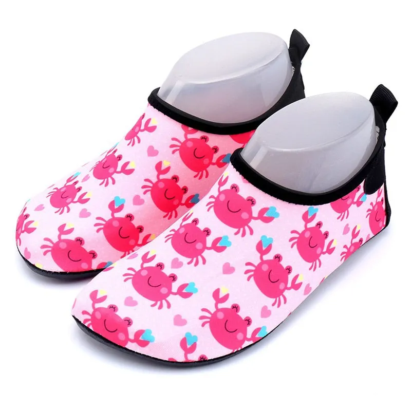 Children's Printed Swimming Shoes Aqua Socks Water Shoes | Lightweight & Quick-Drying