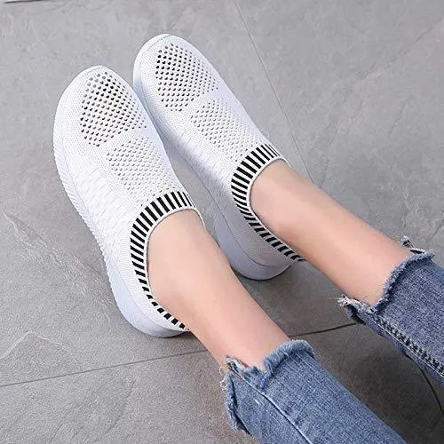 Cilool Mesh Women Casual Slip On Shoes