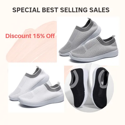 Cilool Mesh Women Casual Slip On Shoes