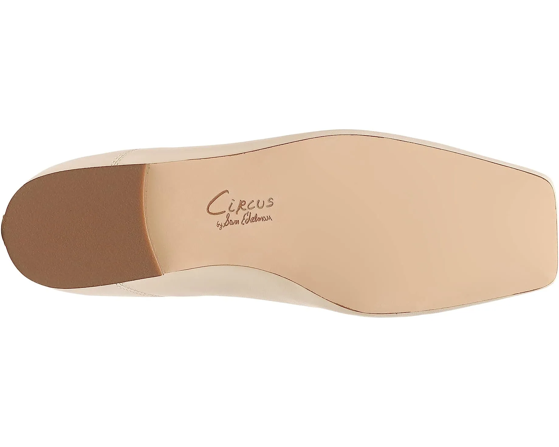 Circus By Sam Edelman Teresa Vanilla Bean Bow Detail Vamp Square-Toe Ballet Flat