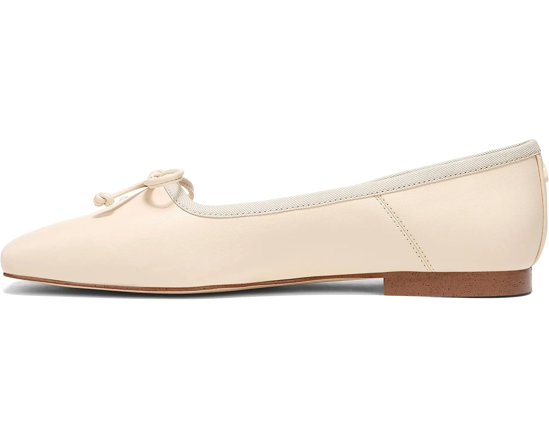 Circus By Sam Edelman Teresa Vanilla Bean Bow Detail Vamp Square-Toe Ballet Flat