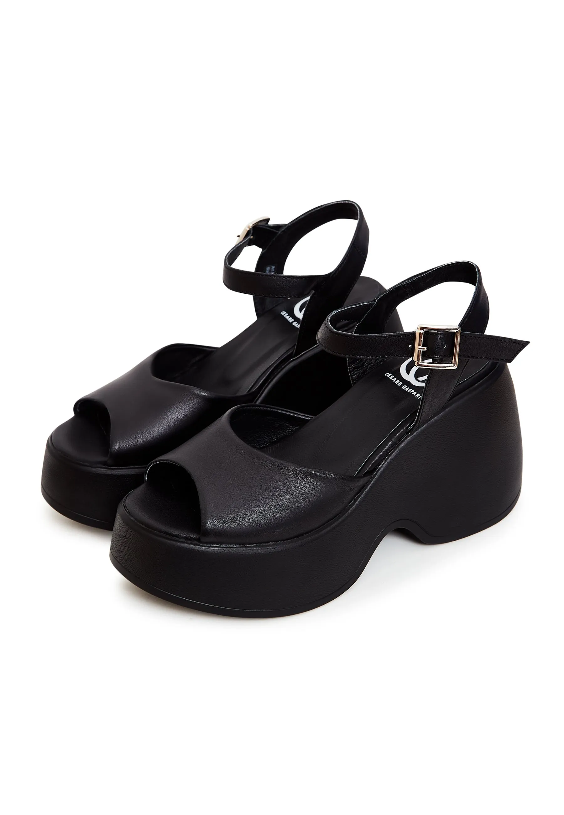 Classic Platform Sandals - Black