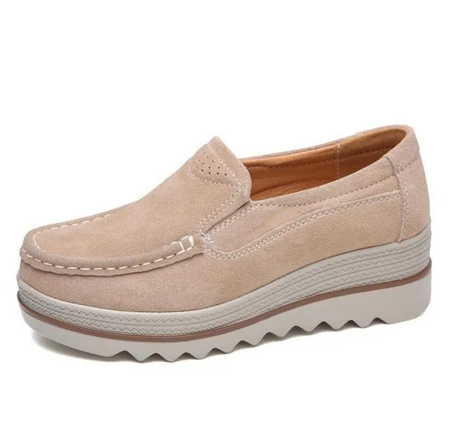 Comfy Slip-On Platform Shoes