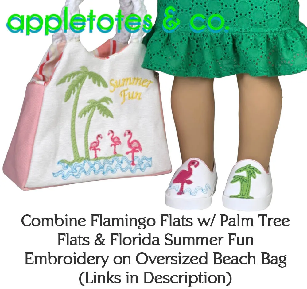 Flamingo Flats ITH Embroidery Patterns for 18 Inch Dolls