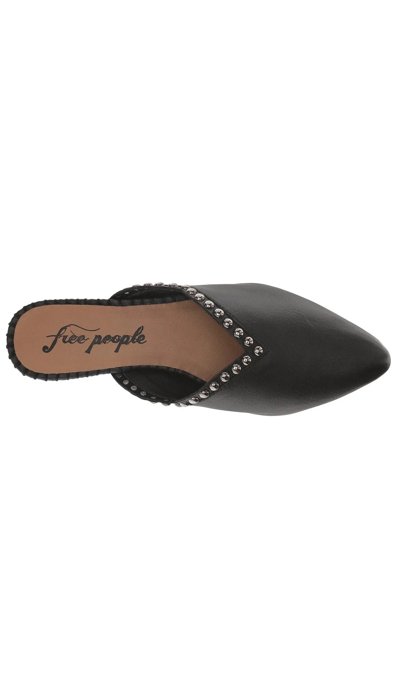 Free People Studded Newport Flats Black