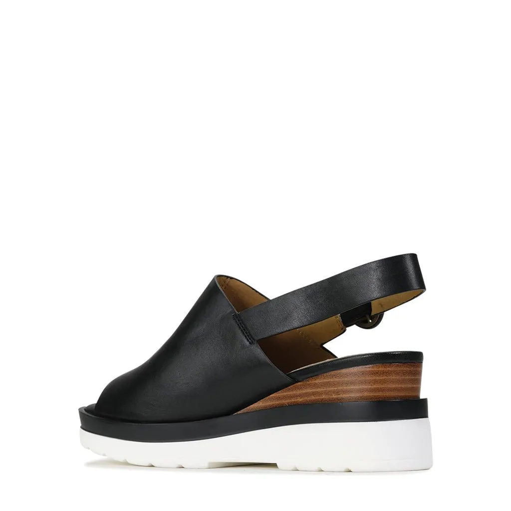 JARDON LEATHER WEDGE SANDAL