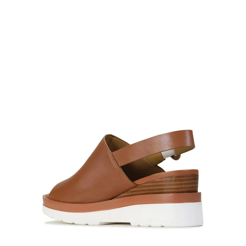 JARDON LEATHER WEDGE SANDAL