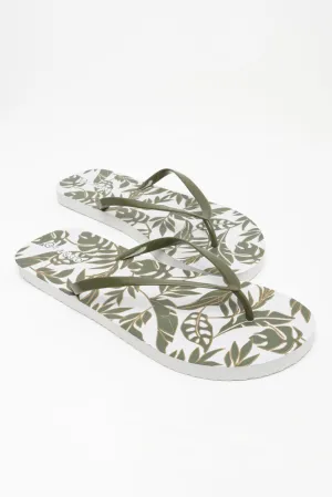 Leaf Flip Flop Green