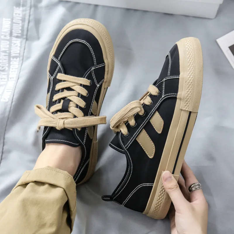 Men Fashion Canvas Soft Flat Casual Shoes