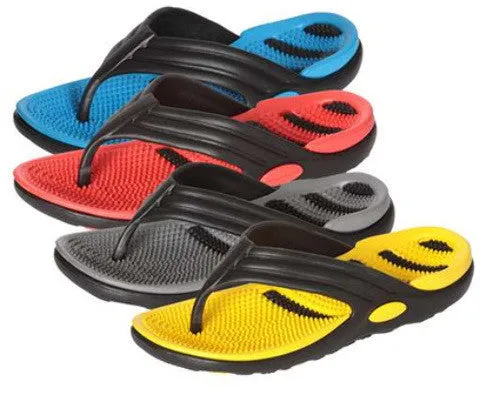 men's massage sole flip flop assortment Case of 30