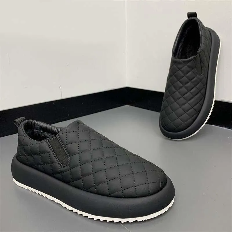 Men's Winter Fleece Casual Warm Slip-on Shoes