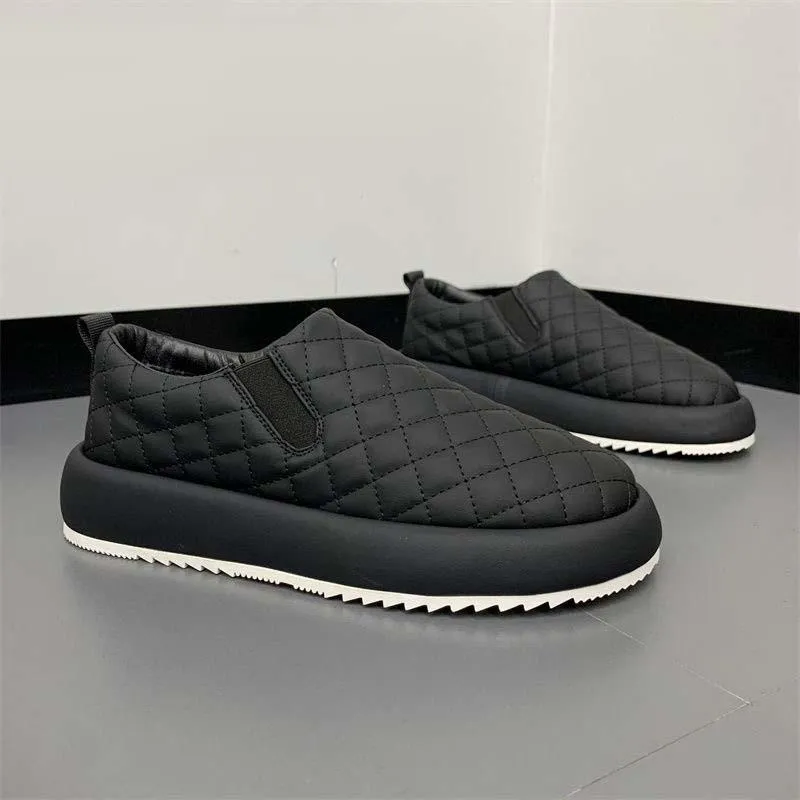 Men's Winter Fleece Casual Warm Slip-on Shoes