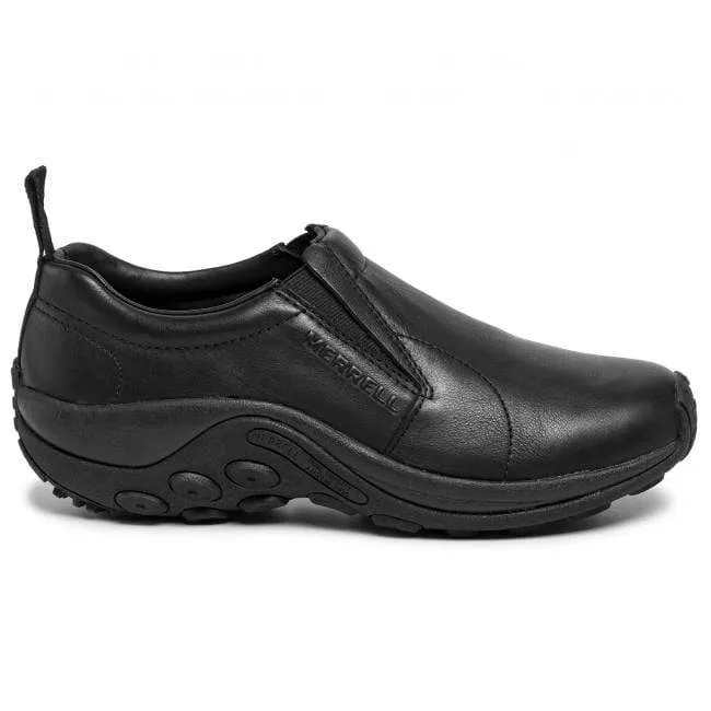 Merrell Men's Jungle Moc 2 Slip Ons- Black Leather