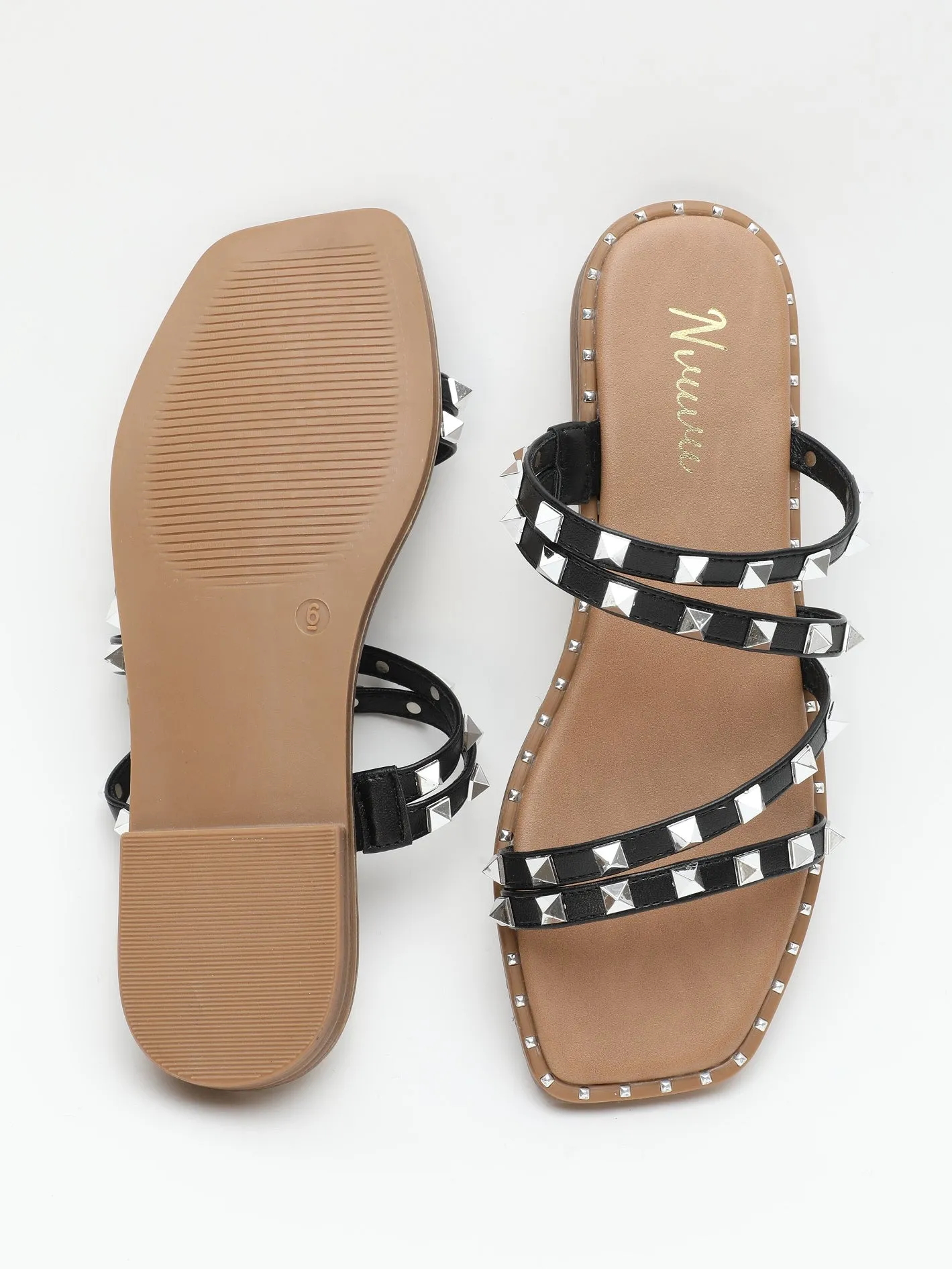 Nvuvu Beach Studded Transparent Strap Shoes