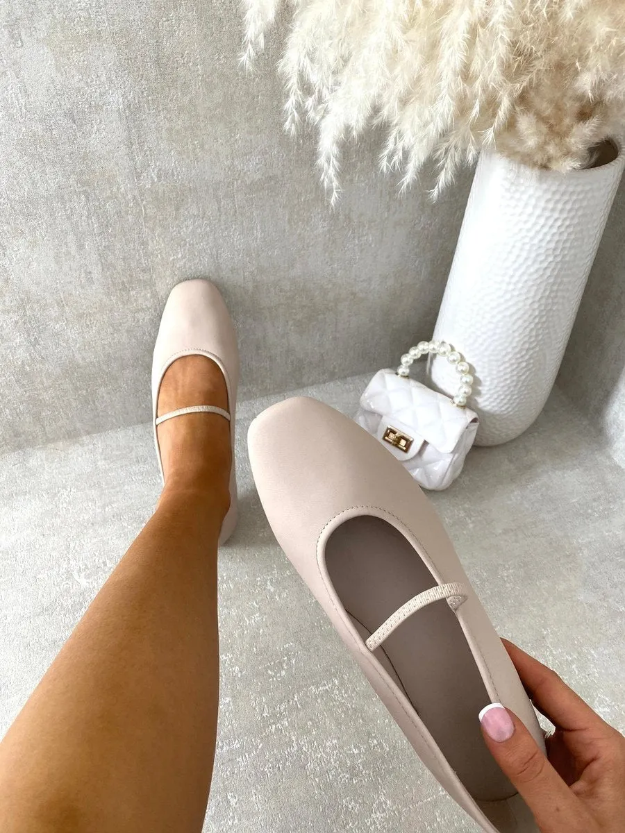 Round Toe Ballet Slip On Flat Sandals