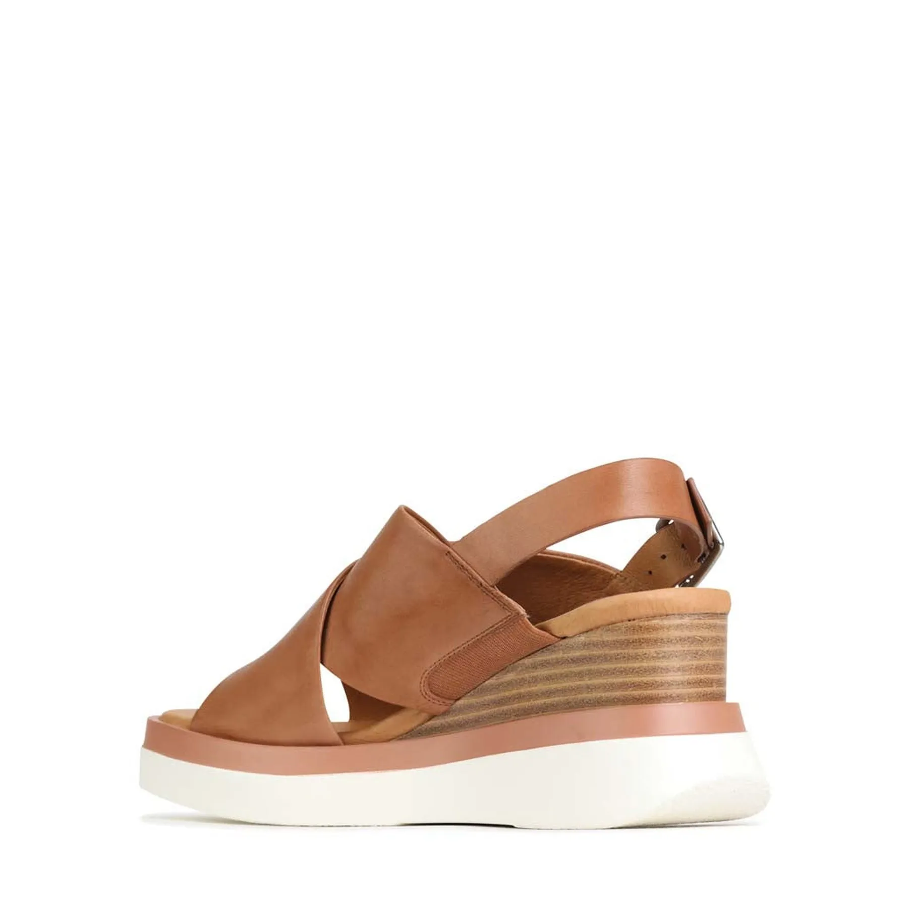 SASILLE LEATHER WEDGE SANDALS