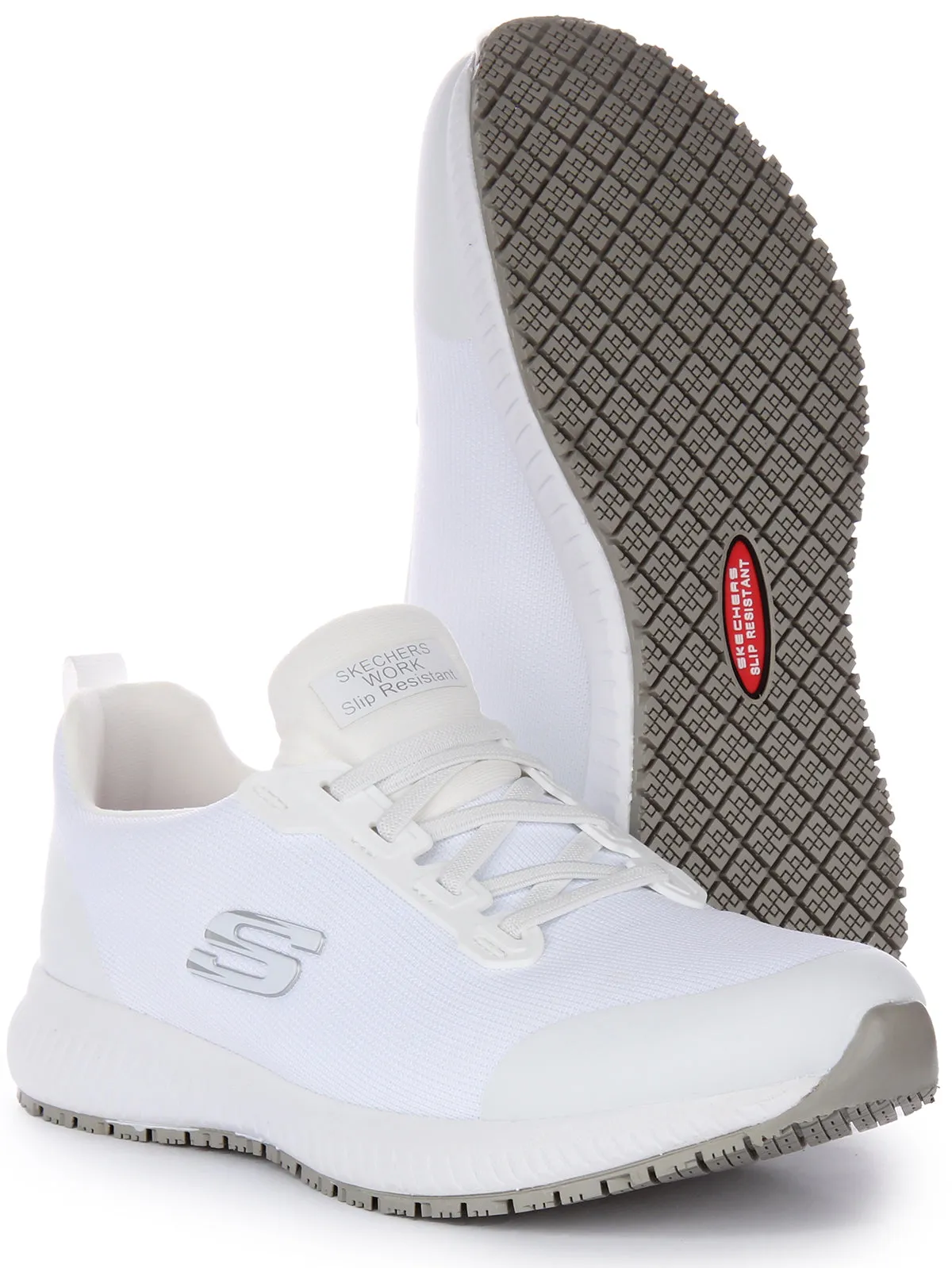 Skechers Squad SR In White For Women