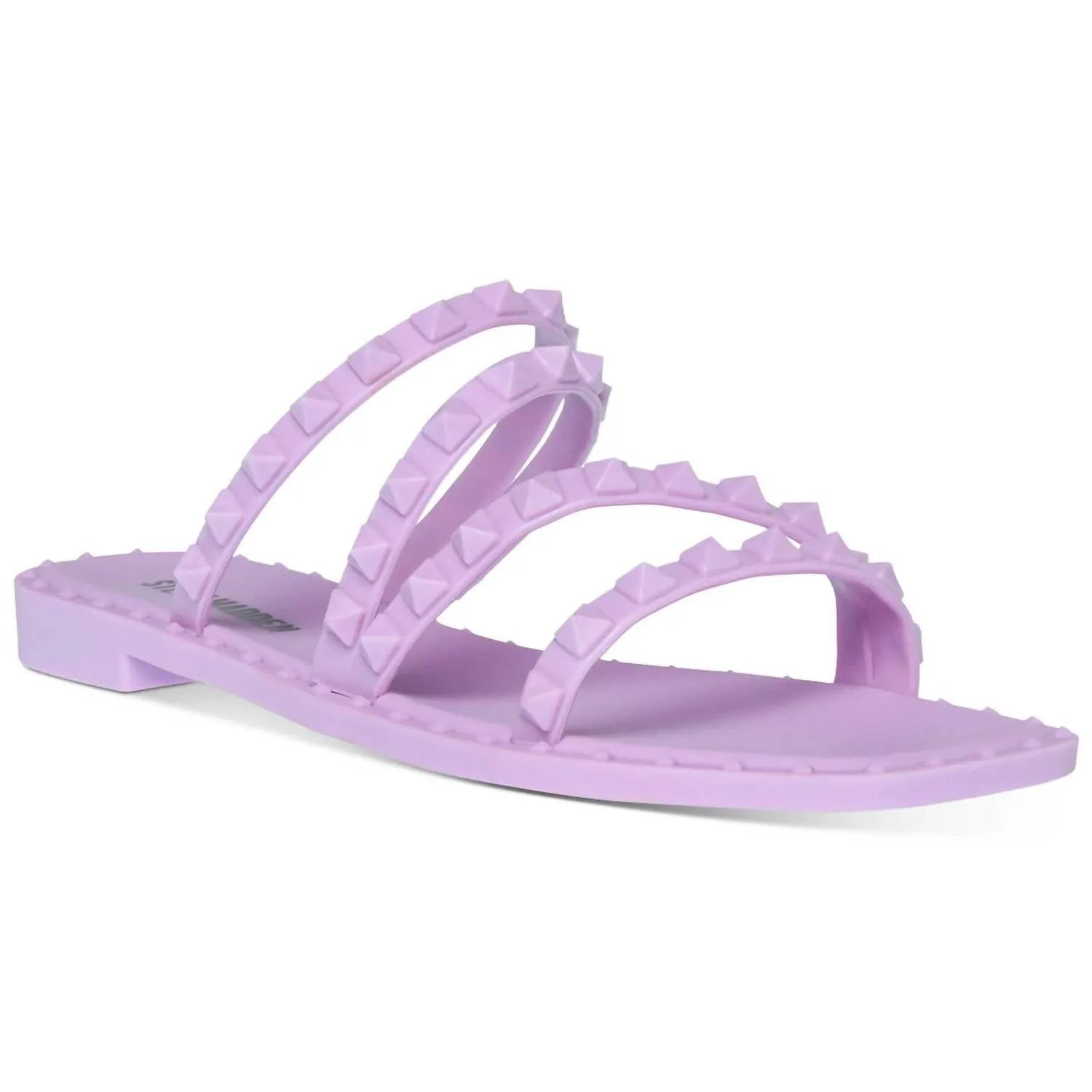 Skyler-J Studded Jelly Slide Sandals in Lilac