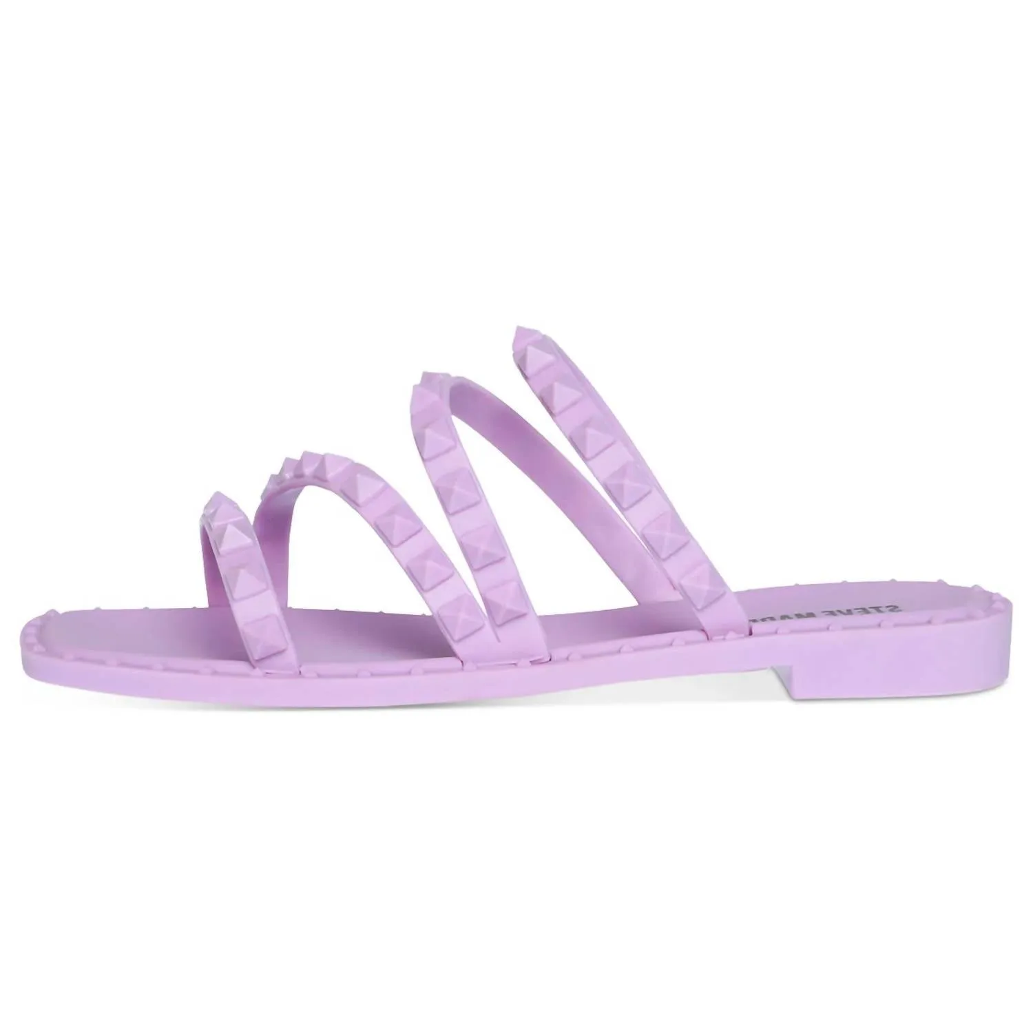 Skyler-J Studded Jelly Slide Sandals in Lilac