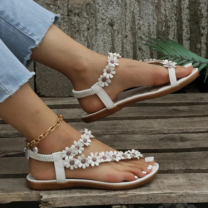 Sweet and Dainty Floral Sandals