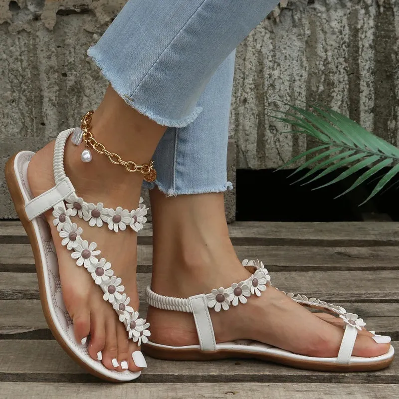 Sweet and Dainty Floral Sandals