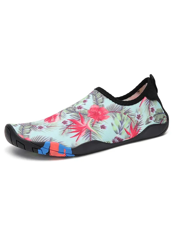 Swimming Printed Non-Slip Shoes / Quick Dry Unisex Beach Footwear - SF1470