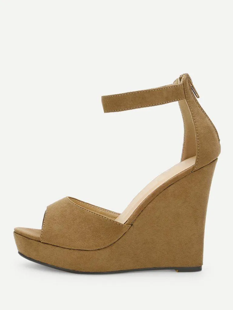 Two Part Wedge Sandals