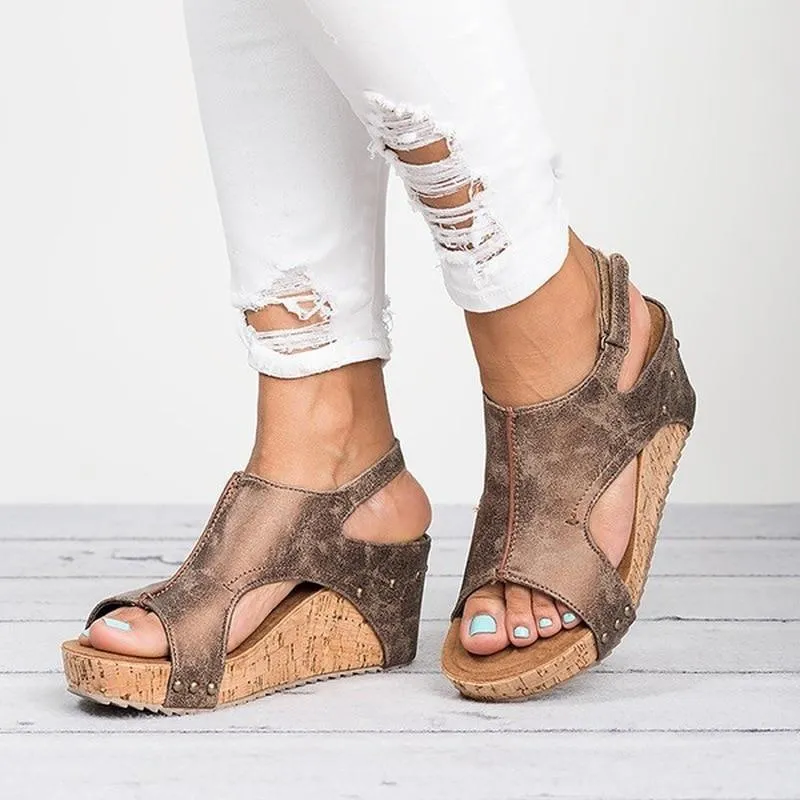 Wedges Heels Sandals With Platform