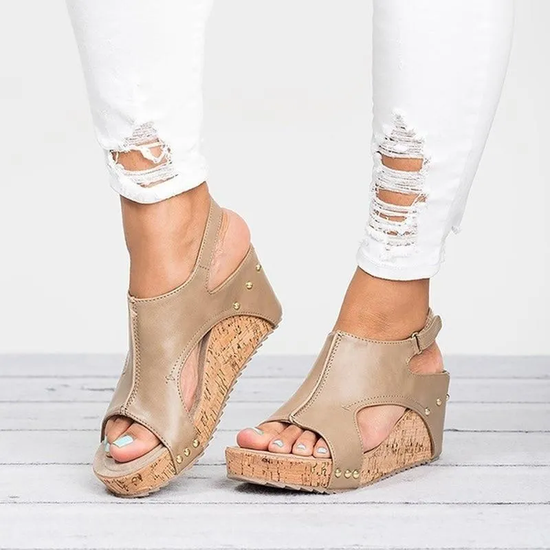 Wedges Heels Sandals With Platform