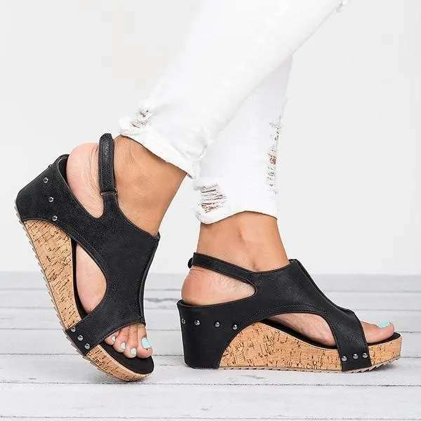 Wedges Heels Sandals With Platform