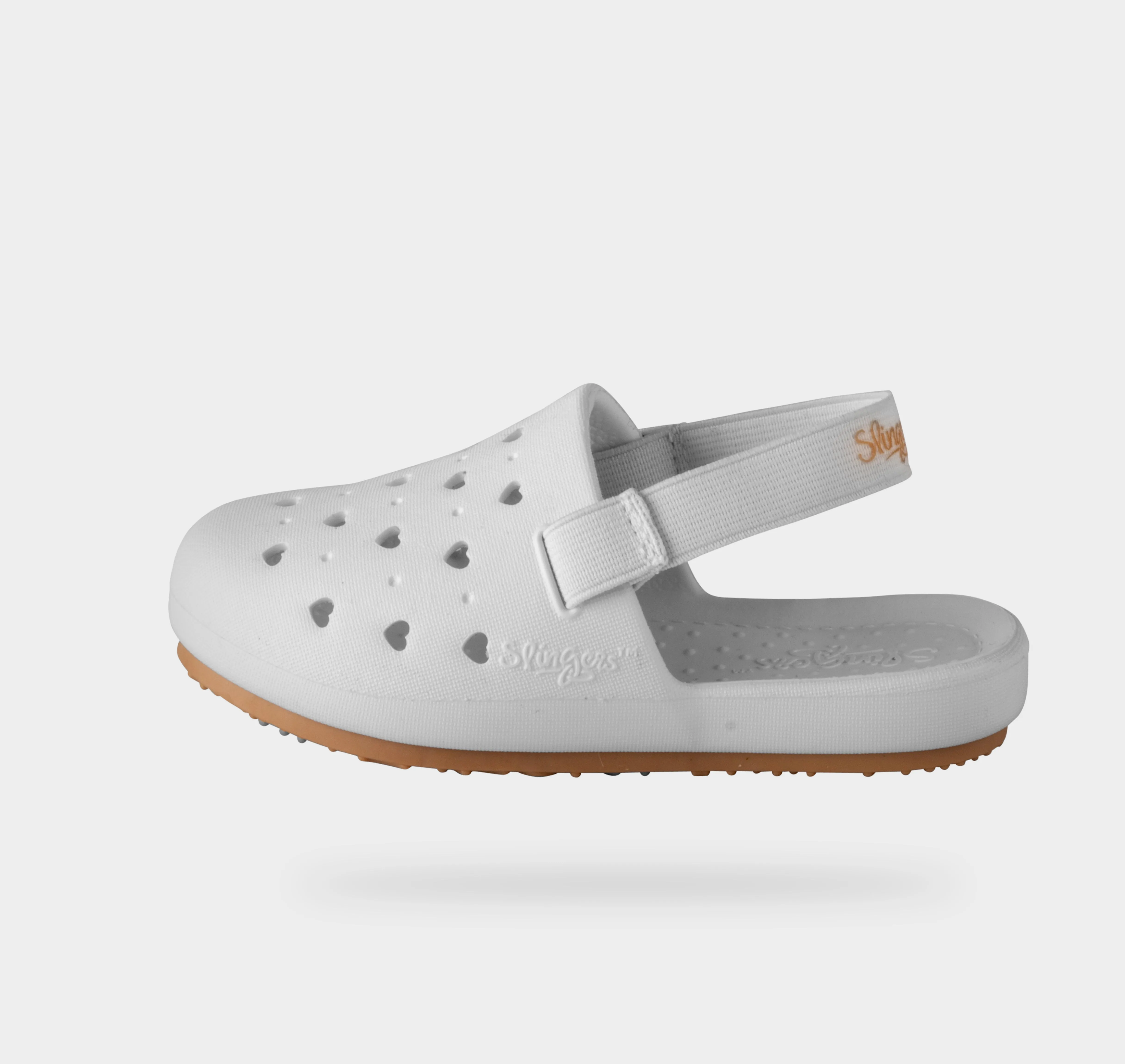 WHITE SOLID JUVENILE SLINGERS <span style="font-size: 12px; font-weight: normal;"><br> Kids water shoe <br> *Runs true to size compared to EU sizing