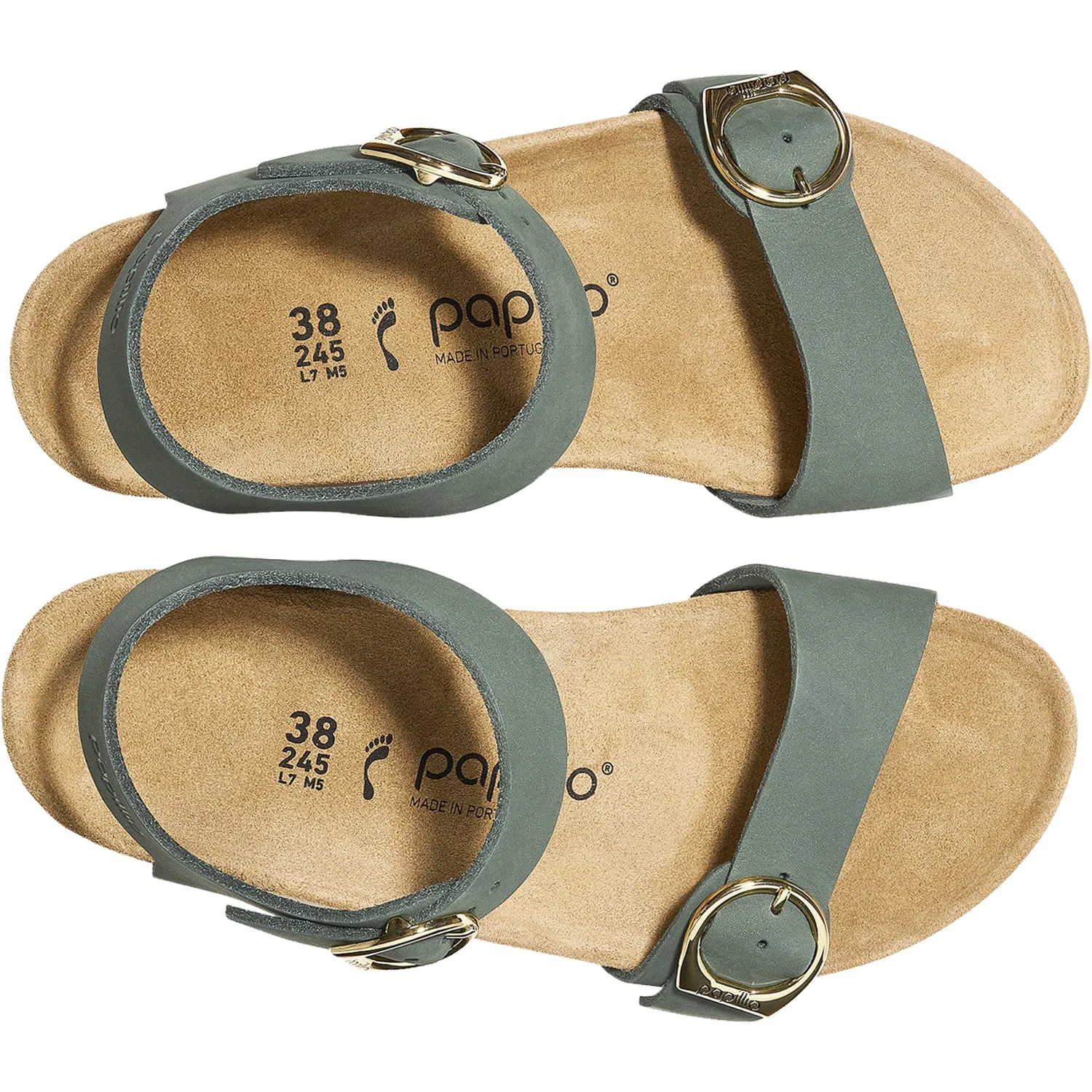 Women's Birkenstock Papillio Soley Thyme Nubuck