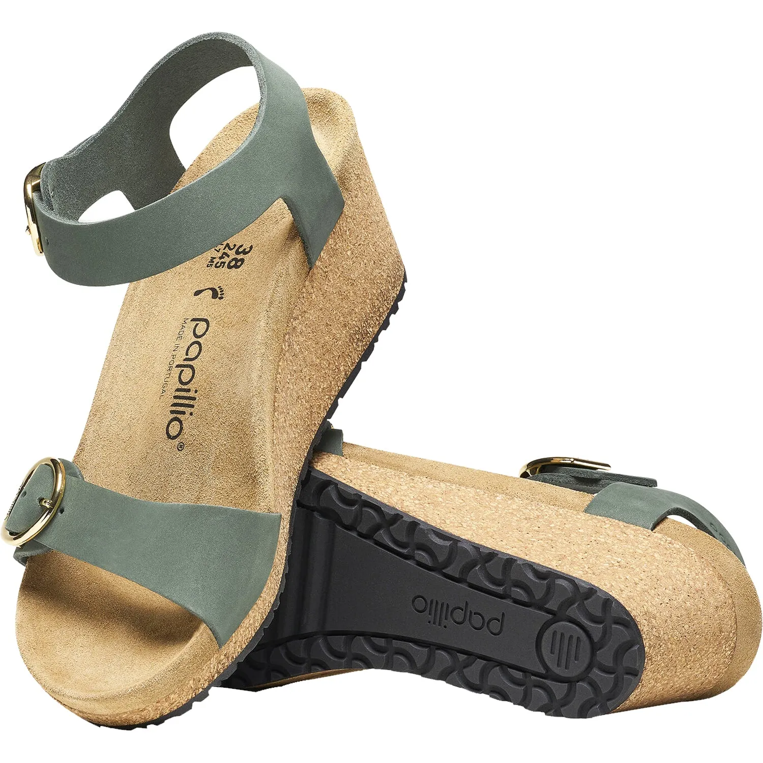 Women's Birkenstock Papillio Soley Thyme Nubuck